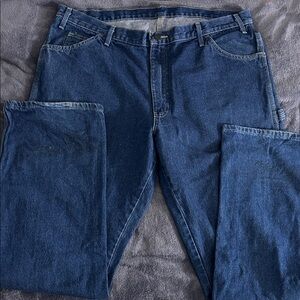 Dickies Men's Relaxed Fit Blue Jeans